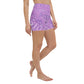 Yoga Shorts - "Purple Problem" - Stage 3 Breast Cancer Yoga Shorts - "Purple Problem" - Stage 3 Breast Cancer