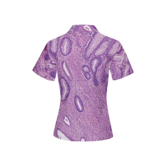 Women’s Slim Fit Polo  - "Purple Problem" - Stage 3 Breast Cancer Slim Fit Polo - "Purple Problem" - Stage 3 Breast Cancer