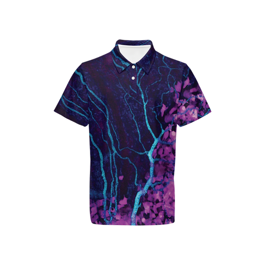 Men’s Classic Fit Polo  - "Stormy Savior" - Nanoparticle Cancer Treatm Classic Fit Polo - "Stormy Savior" - Nanoparticle Cancer Treatment