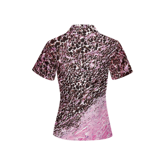 Women’s Slim Fit Polo - "Last Line" - Stage 4 Breast Cancer Line" - Stage 4 Breast Cancer