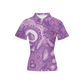 Women’s Slim Fit Polo  - "Purple Problem" - Stage 3 Breast Cancer Slim Fit Polo - "Purple Problem" - Stage 3 Breast Cancer