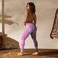 Capri Yoga Pants - "Last Line" - Stage 4 Breast Cancer Awareness