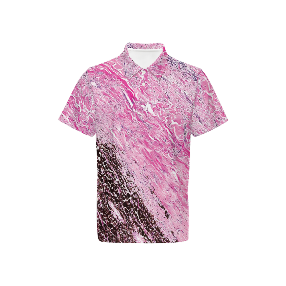 Men’s Classic Fit Polo - "Last Line" - Stage 4 Breast Cancer Line" - Stage 4 Breast Cancer