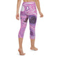 Capri Yoga Pants - "Pink Peril" - Stage 1 Breast Cancer Awareness Capri Yoga Pants - "Pink Peril" - Stage 1 Breast Cancer Awareness