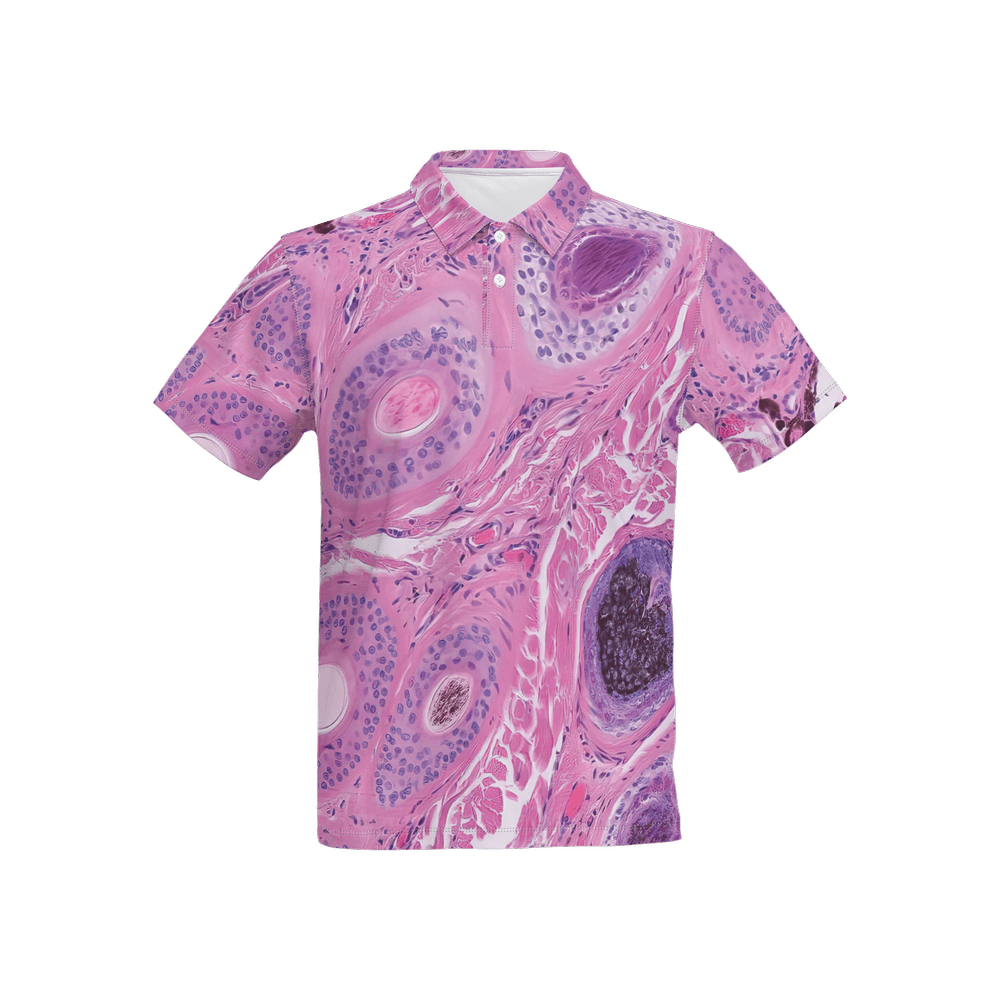 Men’s Slim Fit Polo - "Pink Peril" - Stage One Breast Cancer Slim Fit Polo - "Pink Peril" - Stage
