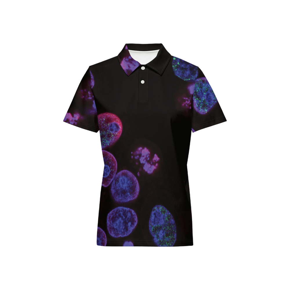 Women’s Classic Fit Polo - "Glowing Hope" - Immunotherapy Cancer Treat Classic Fit Polo - "Glowing Hope" - Immunotherapy Cancer Treatment