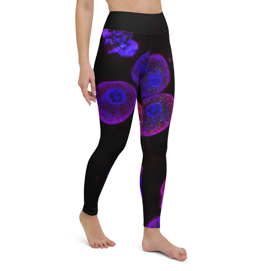 Yoga Pants - "Glowing Hope" - Immunotherapy Cancer Treatment Yoga Pants - "Glowing Hope" - Immunotherapy Cancer Treatment